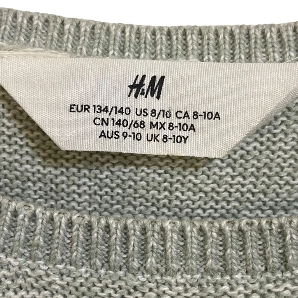 HM Kids Girls Colorblock Cotton Knit‎ Sweater Preppy Soft Girl CottageSize 8-10Y